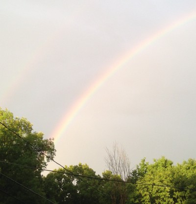 Rainbow picture symbolizing hope